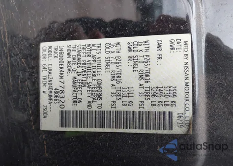 2019 Nissan Frontier Sv z USA, uszkodzony, nr VIN 1N6DD0ER4KN778320